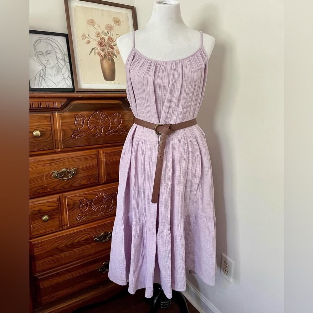 H&M Light Purple Cotton Dress